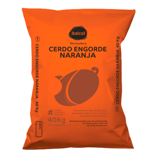 Cerdo Engorde Línea Naranja Italcol x 40KG